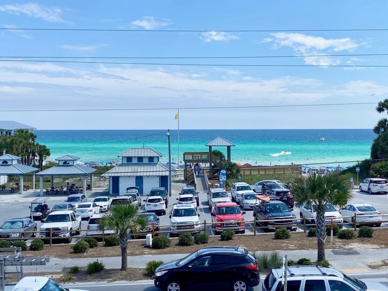 Gulf views from the patio at Shunk Gulley and Oyster Bar