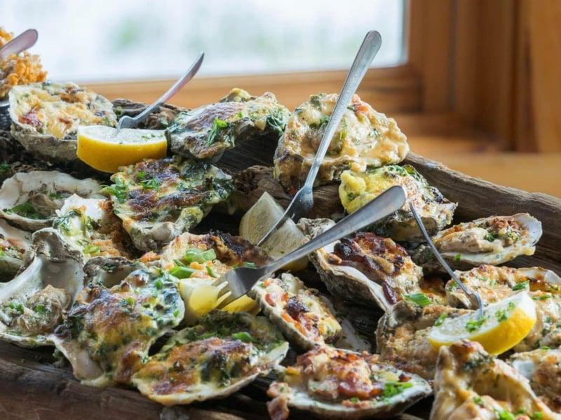 Oysters from Stinkys Fish Camp