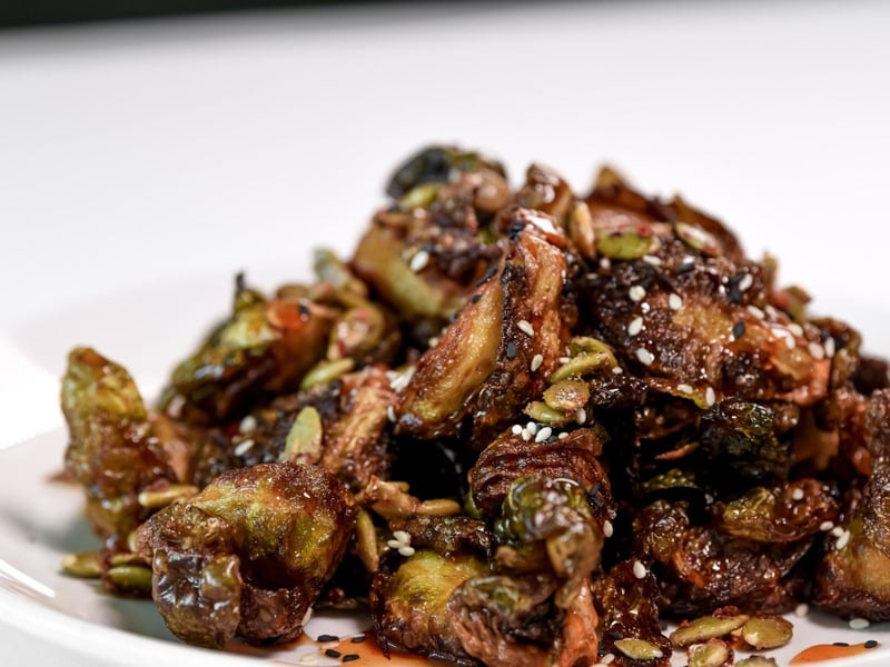 The Surfing Deers roasted brussel sprouts