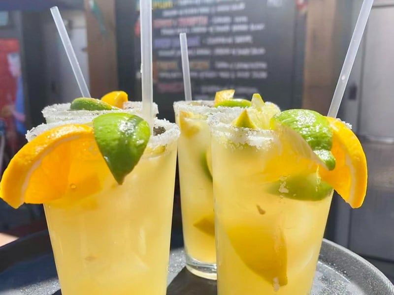 Freshly squeezed margaritas at The Red Bar