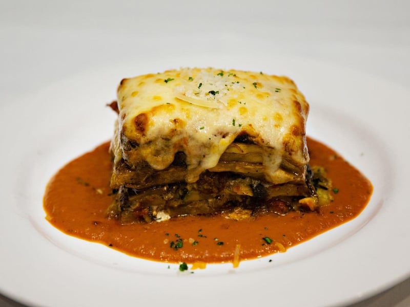 The delicious eggplant lasagna