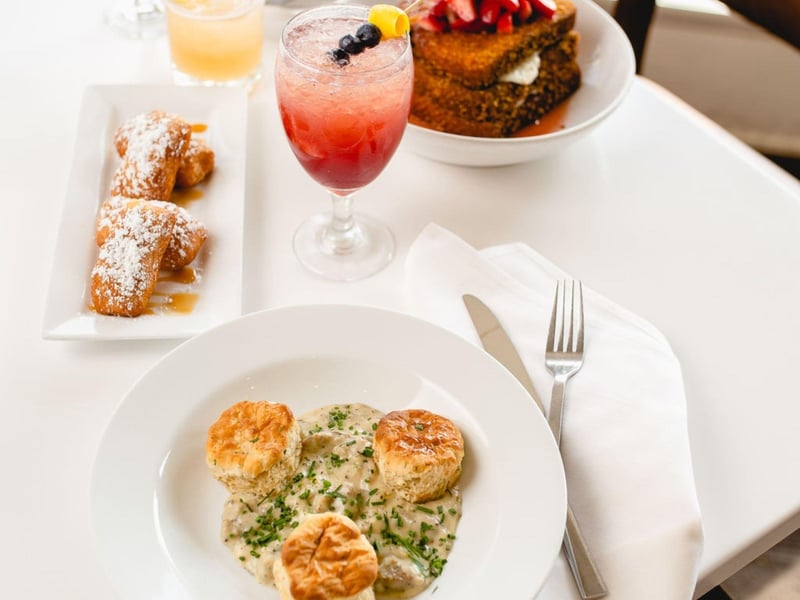 Sunday brunch from the Vue on 30A in Santa Rosa Beach, Florida