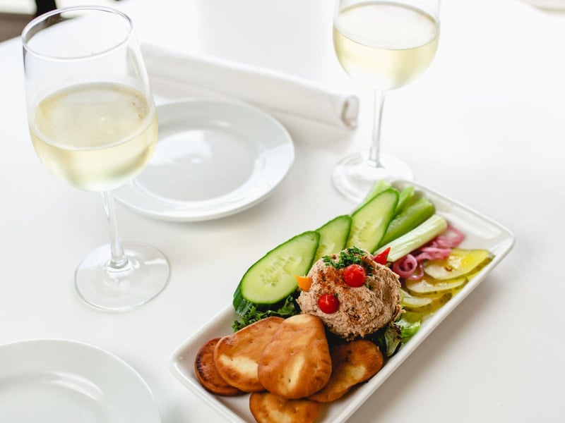 Housesmoked Tuna dip with wine at the Vue on 30A