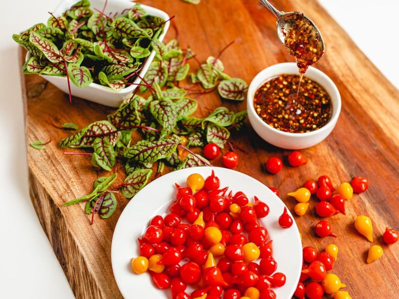 Made inhouse sauces at The Vue on 30A