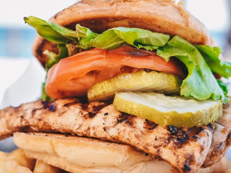 The grilled fish sandwich