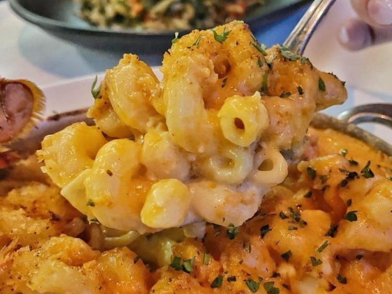 Chipotle mac n cheese from Flemings Prime Steakhouse