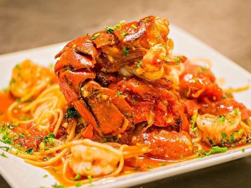 The spaghetti lobster special