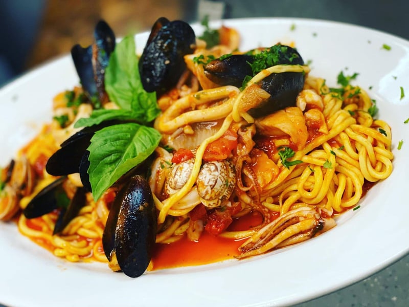 Mussels and pasta