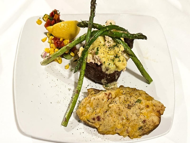 The Filet Oscar from Louisiana Lagniappe