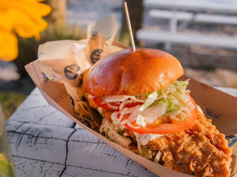 The Gulfs fried Grouper sandwich