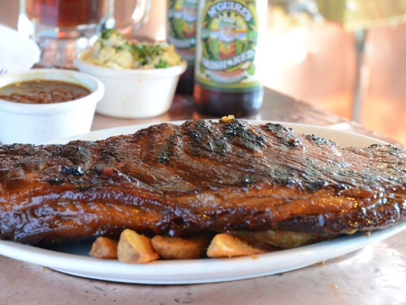 Belfast BBQ ribs and a honey glaze