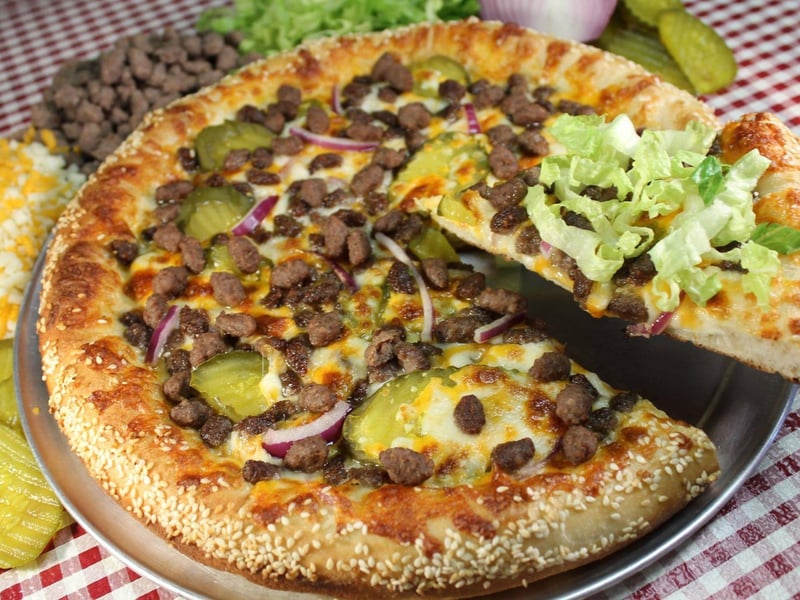 The Bigger Mac Pizza at Merlins Pizza