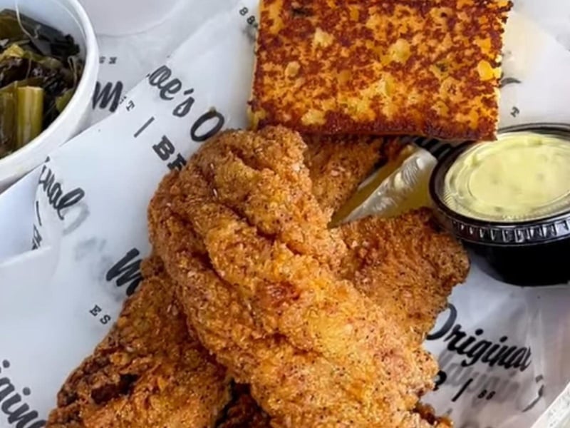 The crispy fried catfish