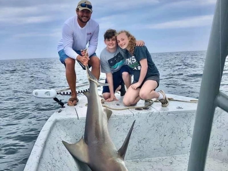 Shark caught with Reel Addiction Fishing Charters in Pensacola Beach, Florida