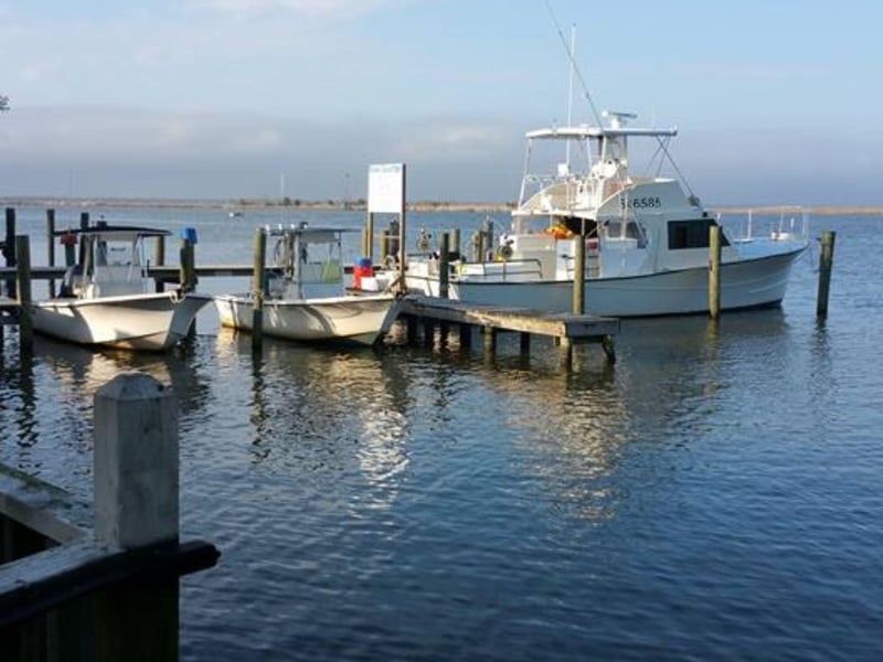 Boss Charters at the dock in Apalachicola, Florida