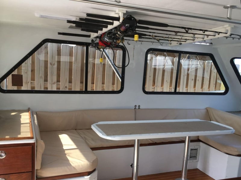 The airconditioned interior of Hey Babe