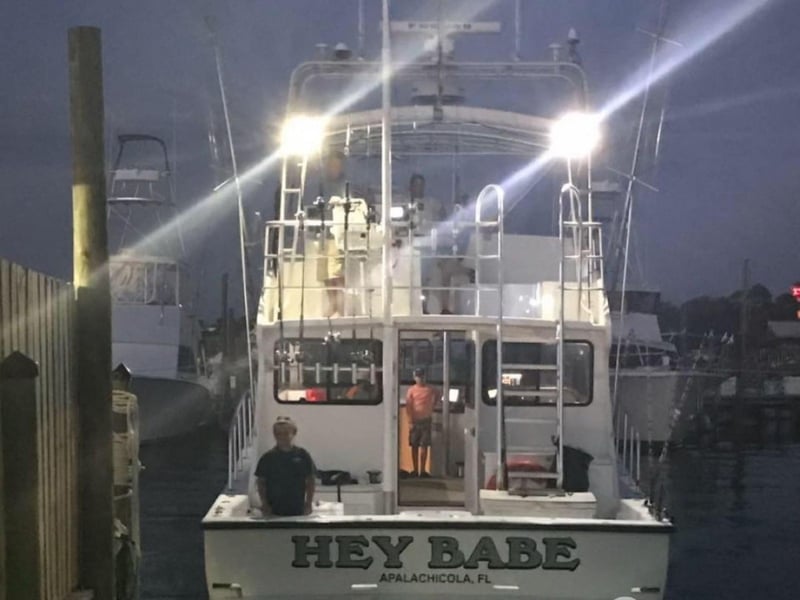 Hey Babe at the dock in Orange Beach, Alabama