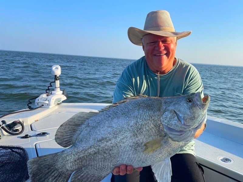 1093330 An Angler On A Trip With Coast Runner Outfitters