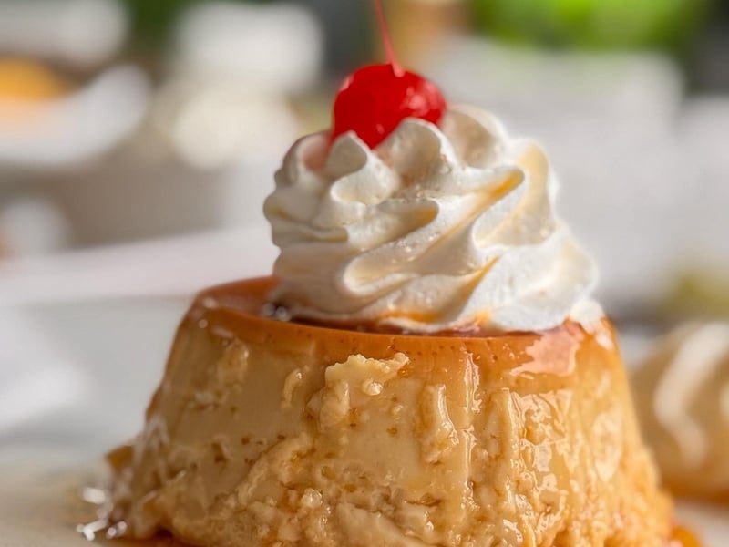 Flan from Pepitos Mexican Restaurant