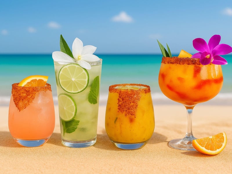 Four fun cocktails from Pepitos in Destin, Florida