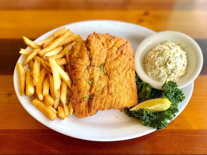 The daily cut 9 oz Snapper filet at The Back Porch in Destin, Florida