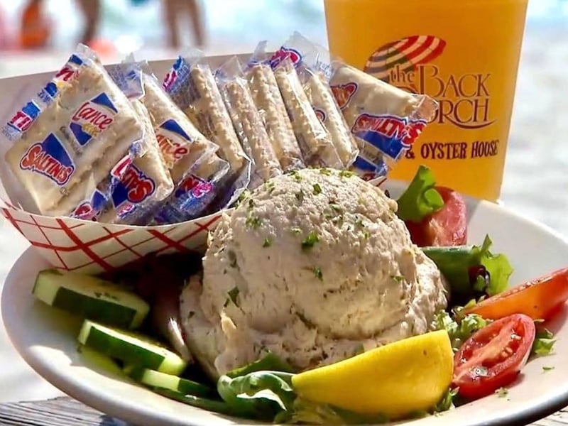 The chilled smoked tuna dip