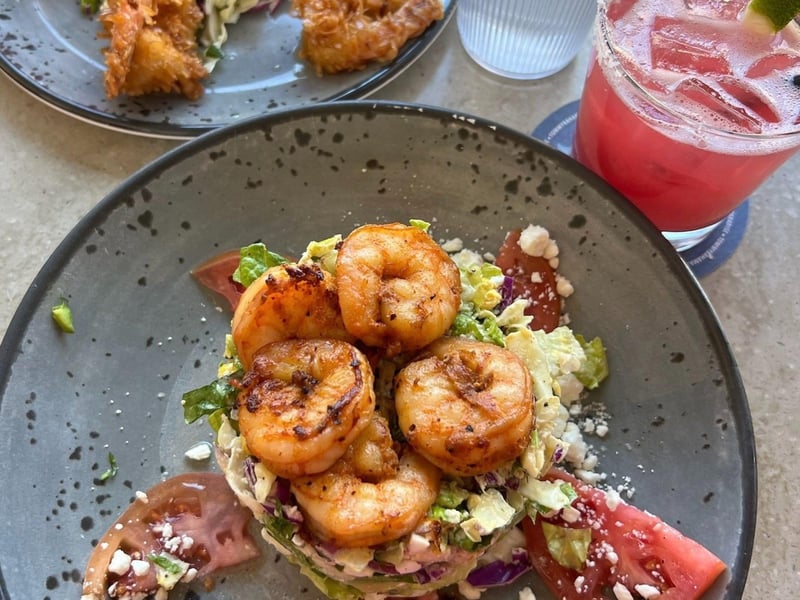A fresh seafod dish at Tommy Bahama in Restaurant