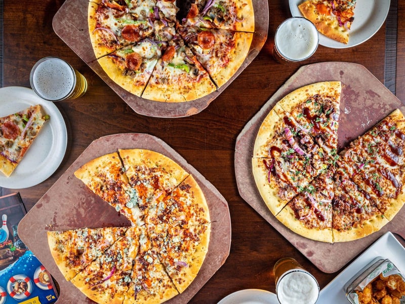 Pizzas at Uncle Bucks