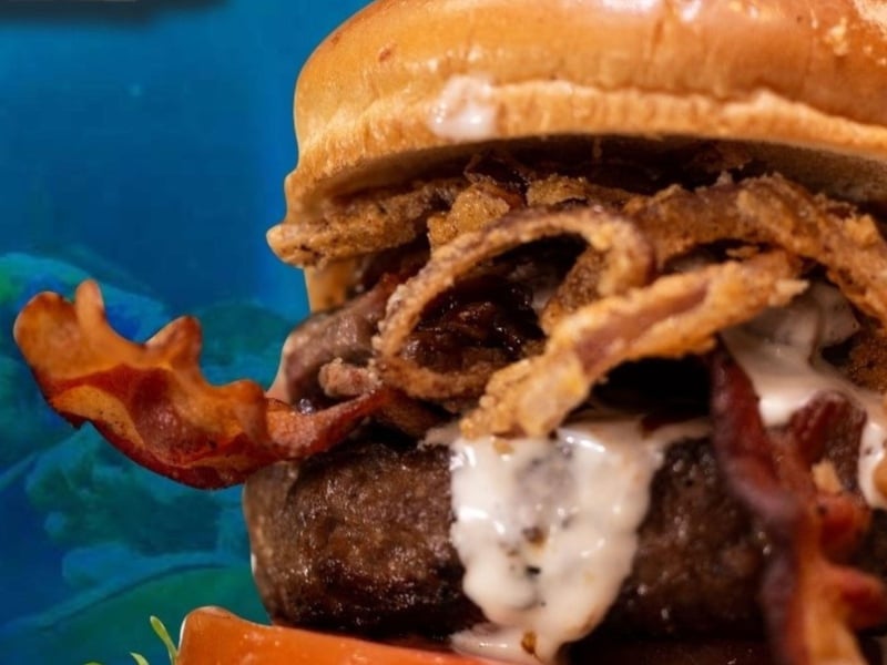 Build your own burger at Uncle Bucks Fish Bowl and Grill