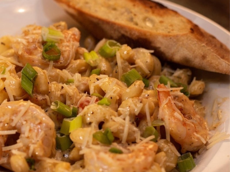 Shrimp alfredo from Uncle Bucks