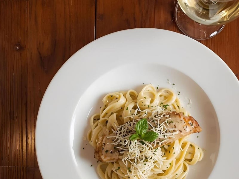 1105042 Fettuccine Alfredo At V