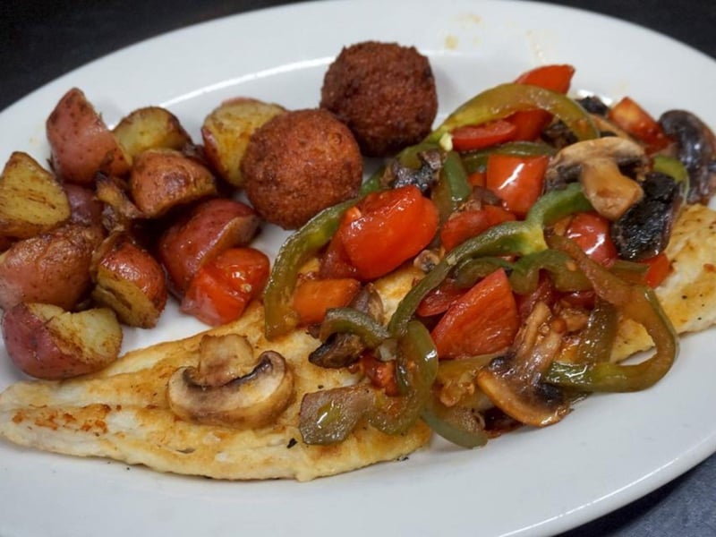 Fresh sauteed Grouper