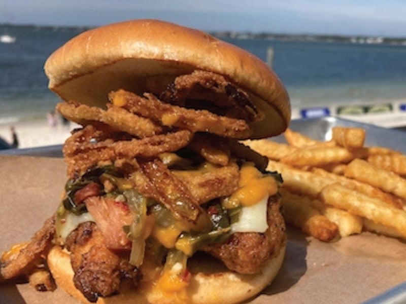 The country fried chicken sandwich