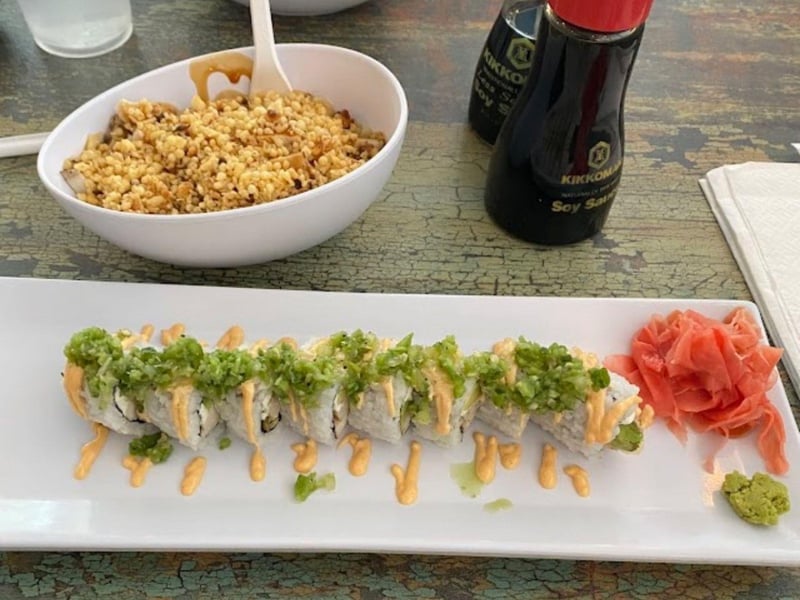 A sushi roll and poke bowl in Navarre, Florida