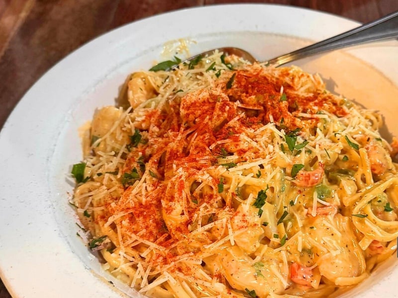 Creole seafood alfredo