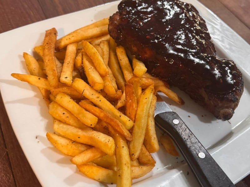 A pork chip from Fishermans Corner in Perdido Key