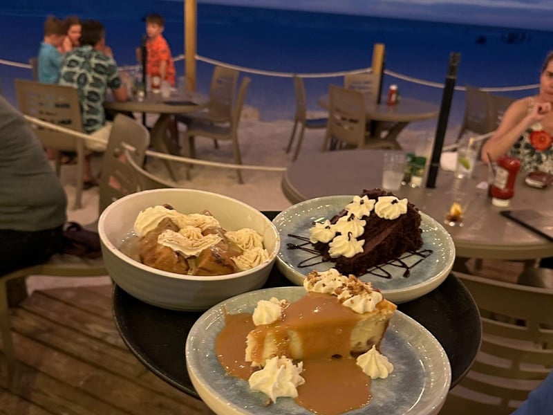 Desserts at Sandbar Seafood and Spirits on Anna Maria Island