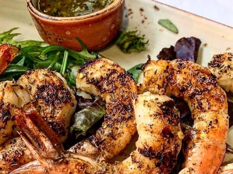 Gulf shrimp from the Waterfront Restaurant