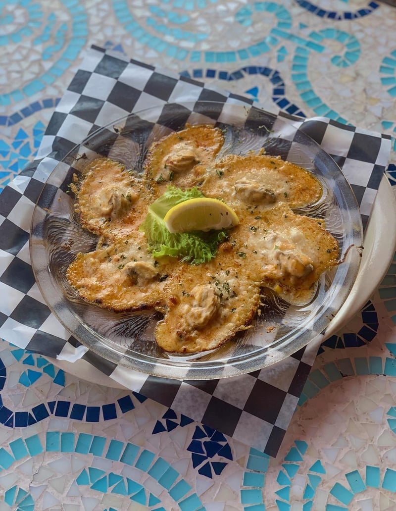Baked oysters from Gulf Island Grill