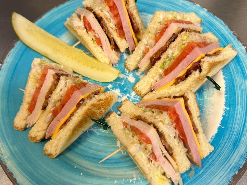 The Club Sandwich at Kittys Kafe in Gulf Shores, Alabama