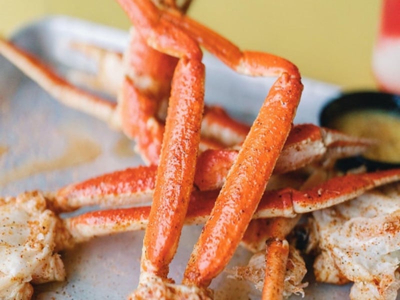 Crab legs at Sassy Bass Amazin Grill in Gulf Shores, Alabama