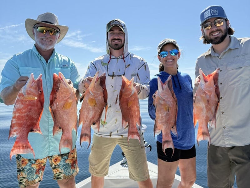 Guest on board AMI Bookem and Hookem Fishing Charter