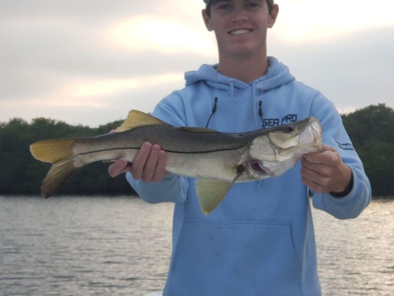 A man with his catch from Reel Fun Charter