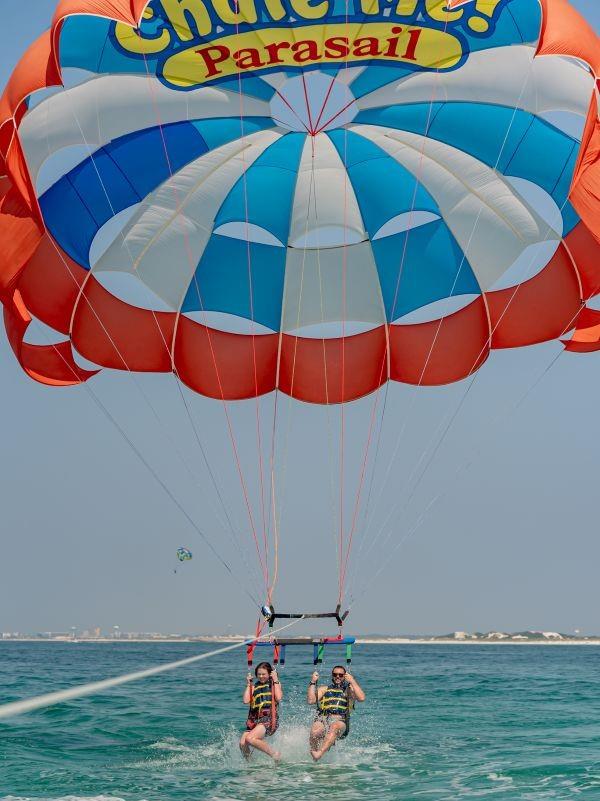 Free parking is available across Hwy 98.