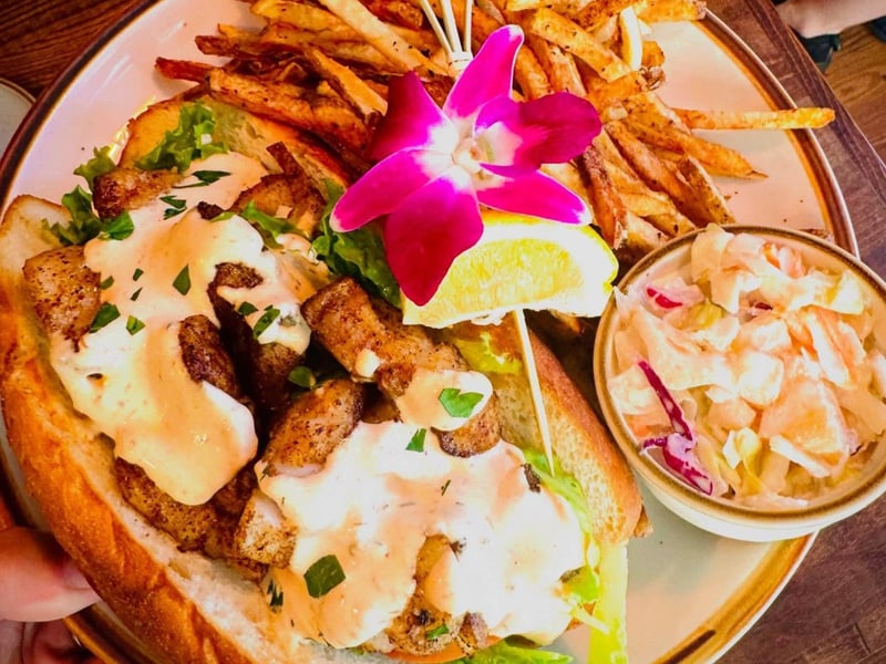 The Lunch PoBoy sandwich with chipotle ranch