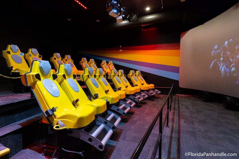 4D motion theater seats inside Ripleys Believe It or Not in Panama City Beach