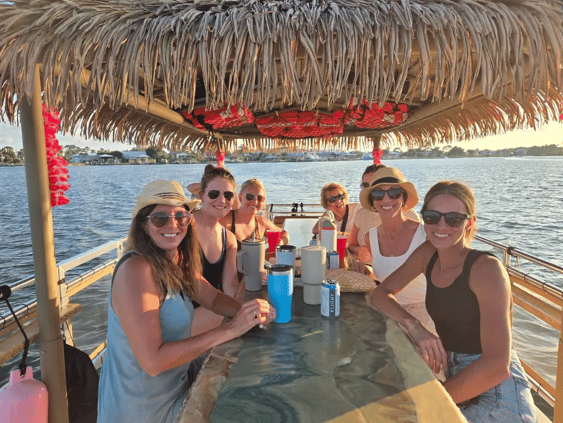 Pink Pearl tiki cruise group in Orange Beach, AL