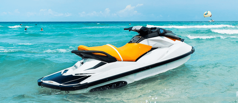 Adventure across the Gulf on a Yamaha Waverunner with beautiful coastal views in every direction.