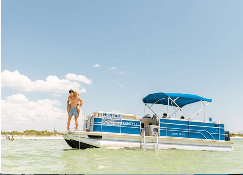 Cruising Southwest Florida waterways by pontoon boat.