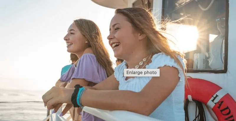 Guests enjoying scenic views aboard the ferry to Boca Grande
